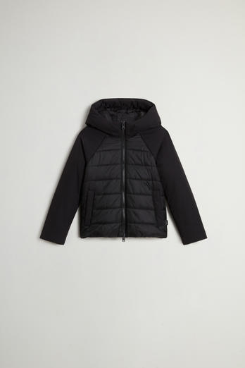 Girls’ Firth Hybrid Jacket in Two-layer Fabric Black | Woolrich