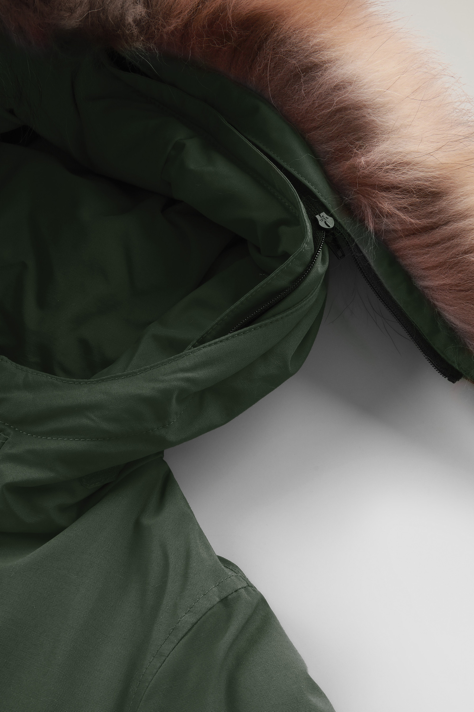 Boys' Arctic Parka with Detachable Fur Green photo 5 | Woolrich