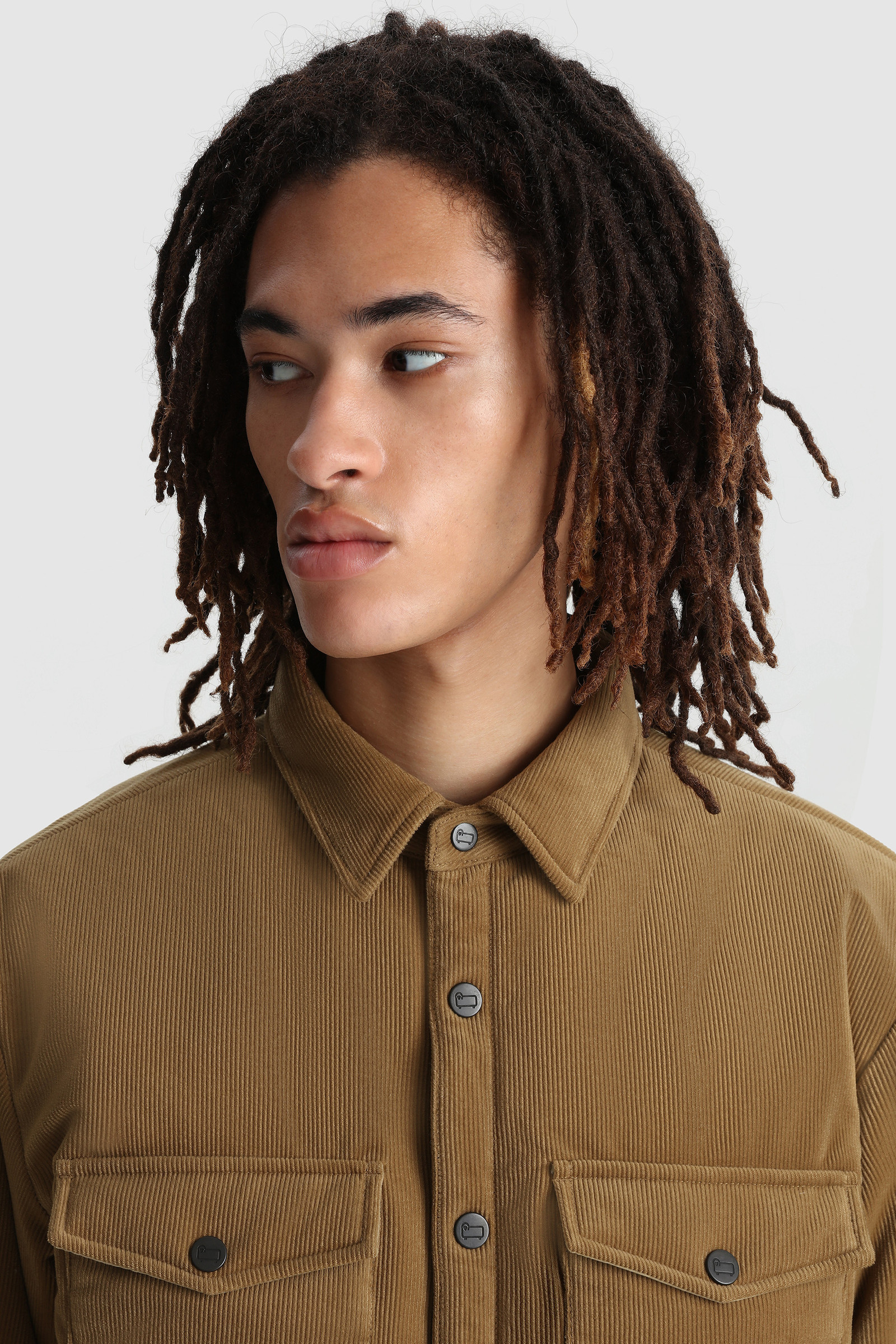 Corduroy insulated GORE-TEX shirt