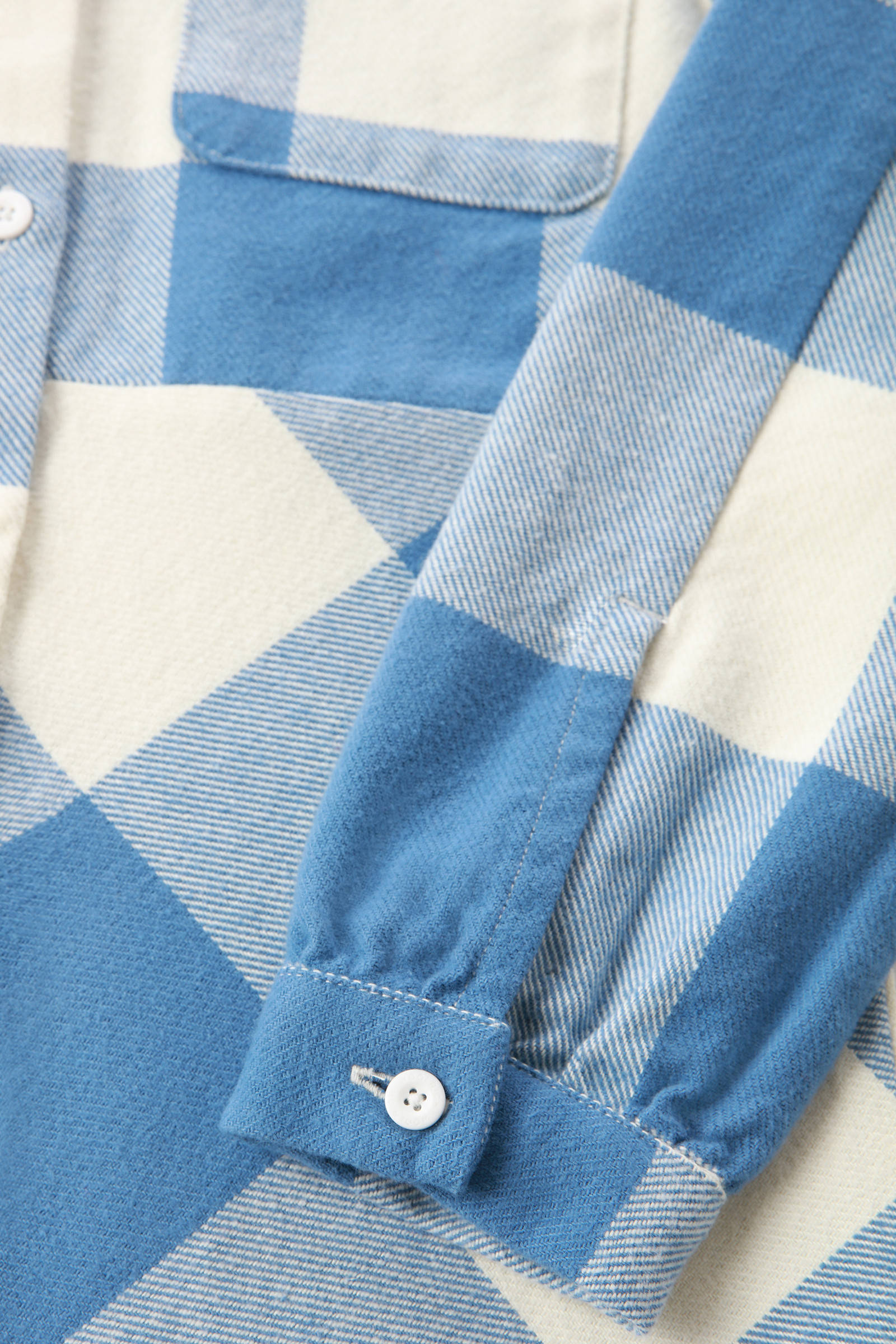 Girls' Buffalo Check Flannel Dress Blue photo 4 | Woolrich