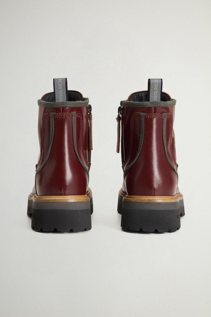 Main Combat Boots in Leather Red photo 3 | Woolrich