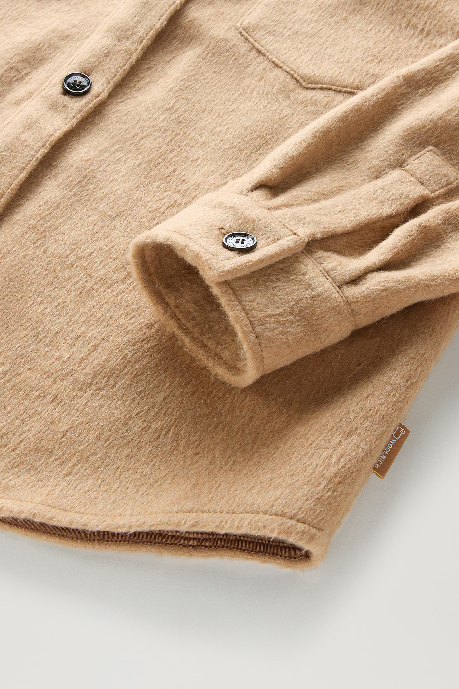 Overshirt in Wool Blend Brown photo 3 | Woolrich