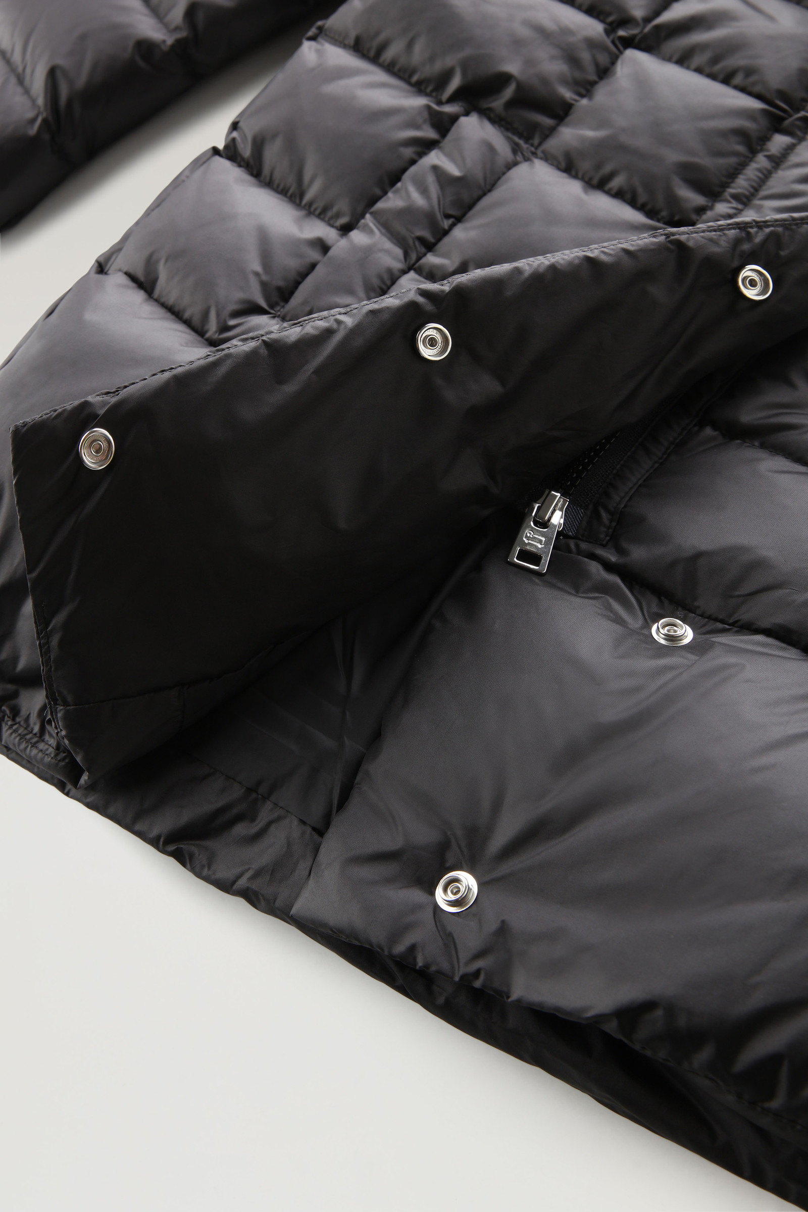 Girls' Microfiber Puffy Parka Black photo 6 | Woolrich
