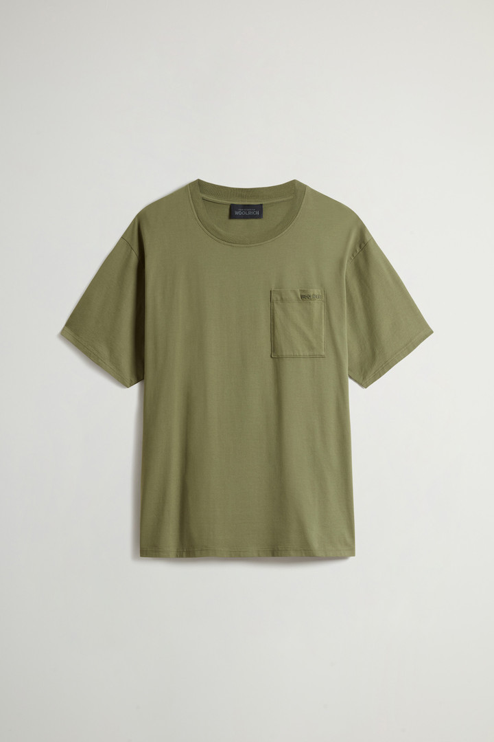 Pure Cotton T-Shirt by Todd Snyder Green photo 5 | Woolrich