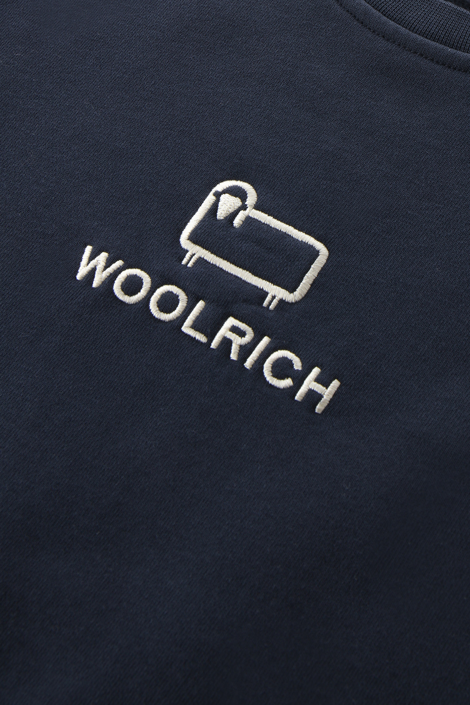 Logo-Sweatshirt mit Rundhalsausschnitt aus Fleece für Jungen blau photo 5 | Woolrich