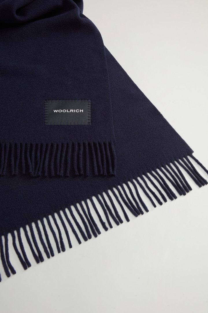 Pure Virgin Wool Scarf Blue photo 3 | Woolrich