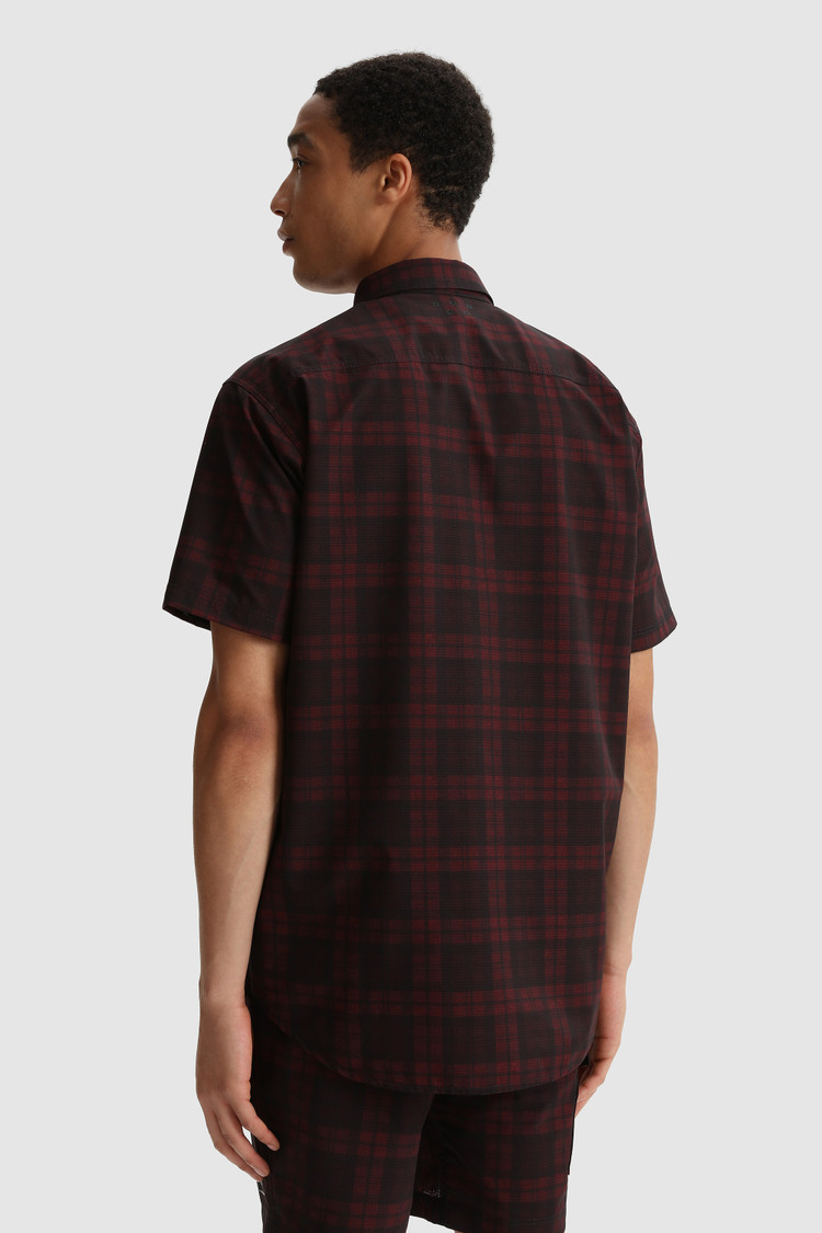 Half-sleeve Cool Mesh shirt with Blackwatch pattern
