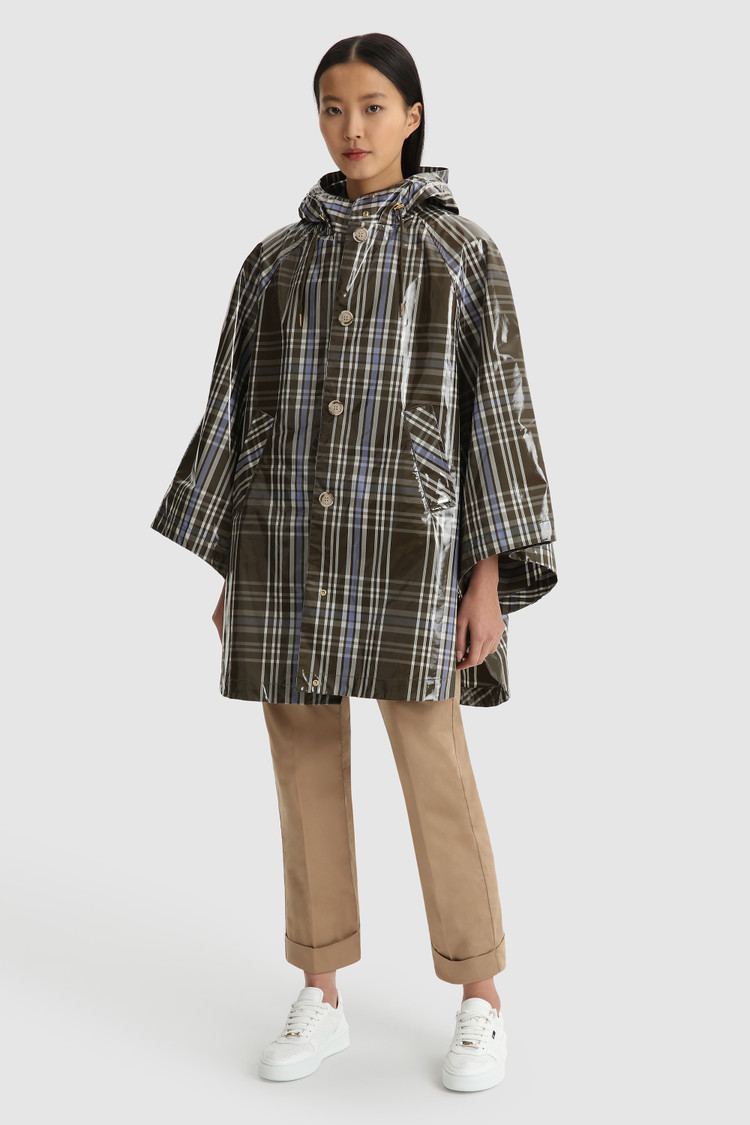 Hawthorn Check hooded cape