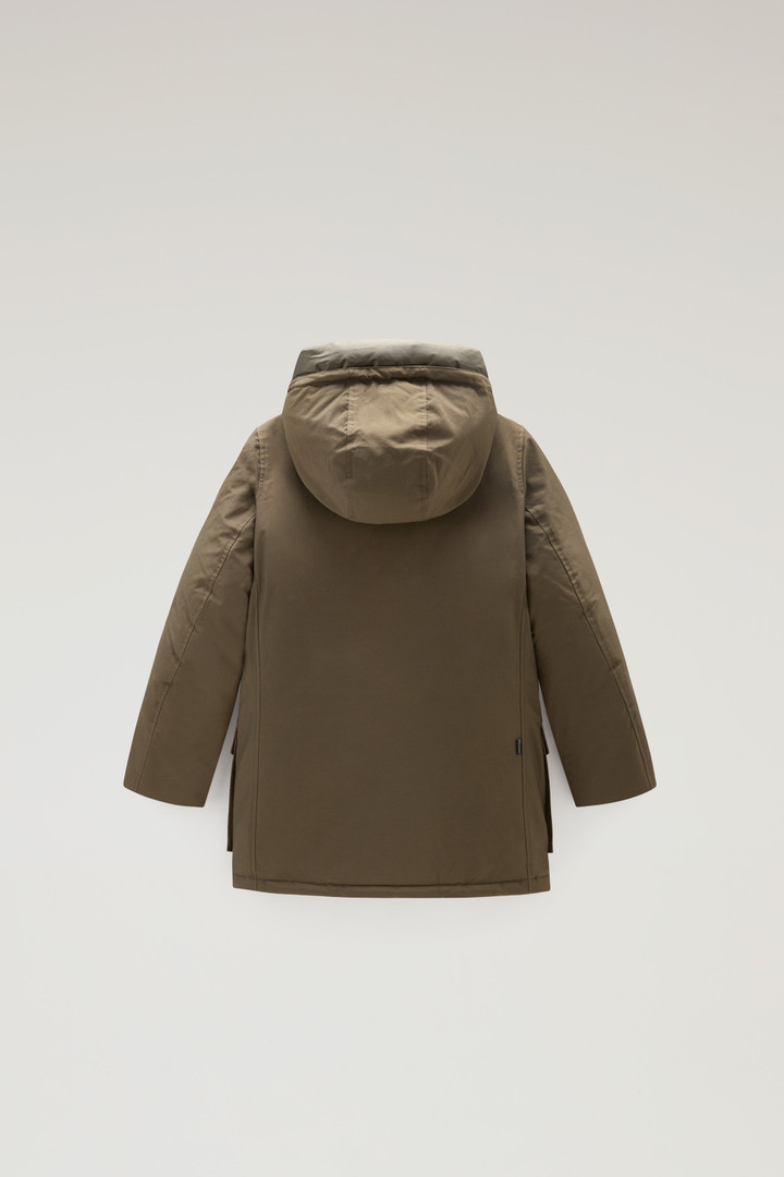 Arctic Parka da bambino in Ramar Cloth Verde photo 2 | Woolrich