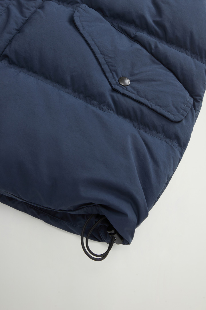 Garment-Dyed Quilted Nylon Vest Blue photo 8 | Woolrich