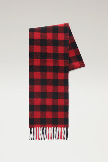 Wool Blend Check Scarf Red photo 1 | Woolrich