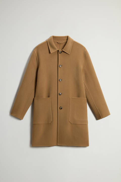 Coat in Pure Virgin Wool Brown photo 2 | Woolrich