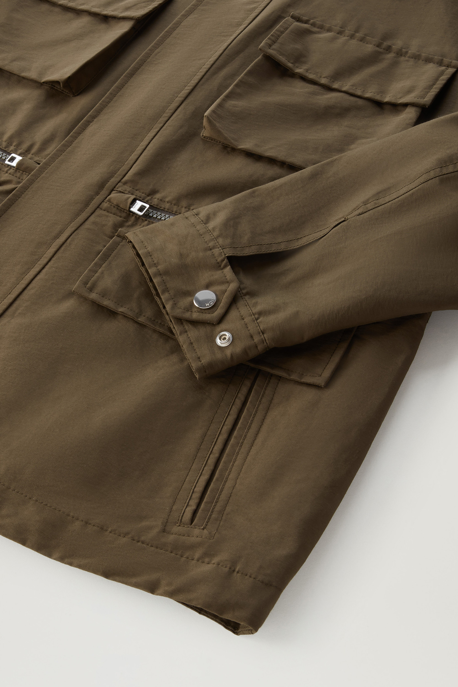 Cruiser-veldjack van Light Eco Ramar met opvouwbare capuchon groen photo 9 | Woolrich