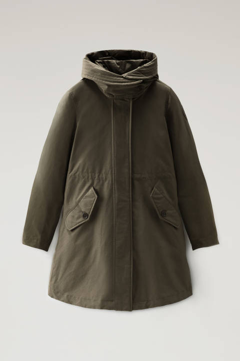 Long Military 3-in-1 Parka in Eco Ramar Green | Woolrich