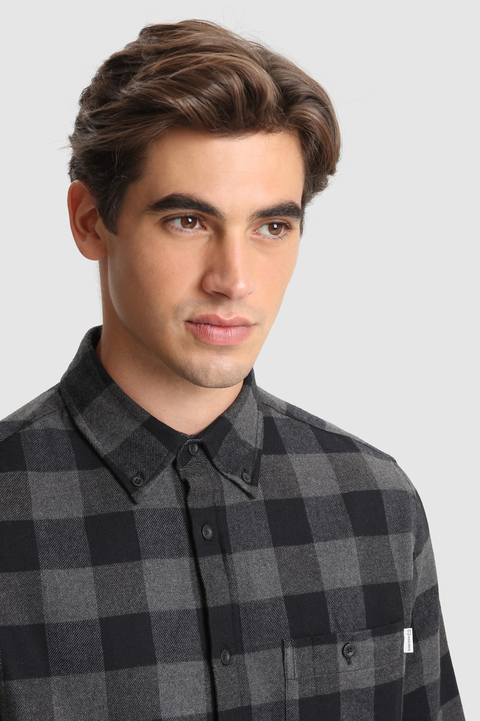 Camicia Trout Run con motivo d'archivio Buffalo Check nero photo 5 | Woolrich
