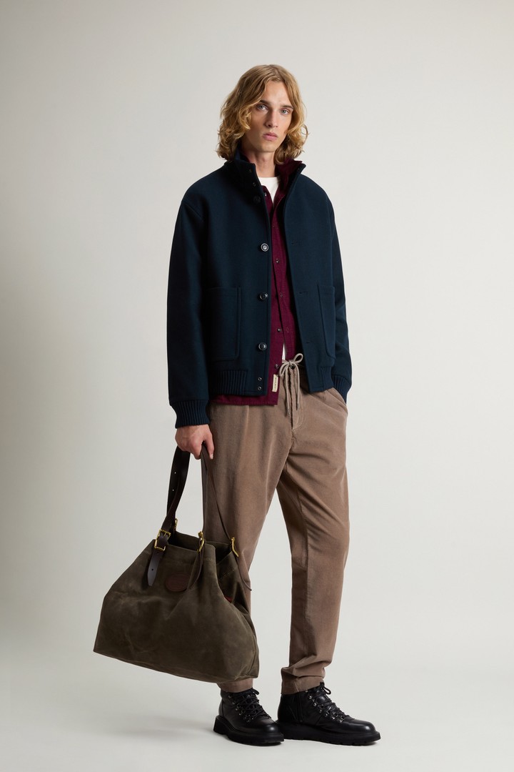 Bazaar Tote Bag in Waxed Pure Cotton Green photo 7 | Woolrich