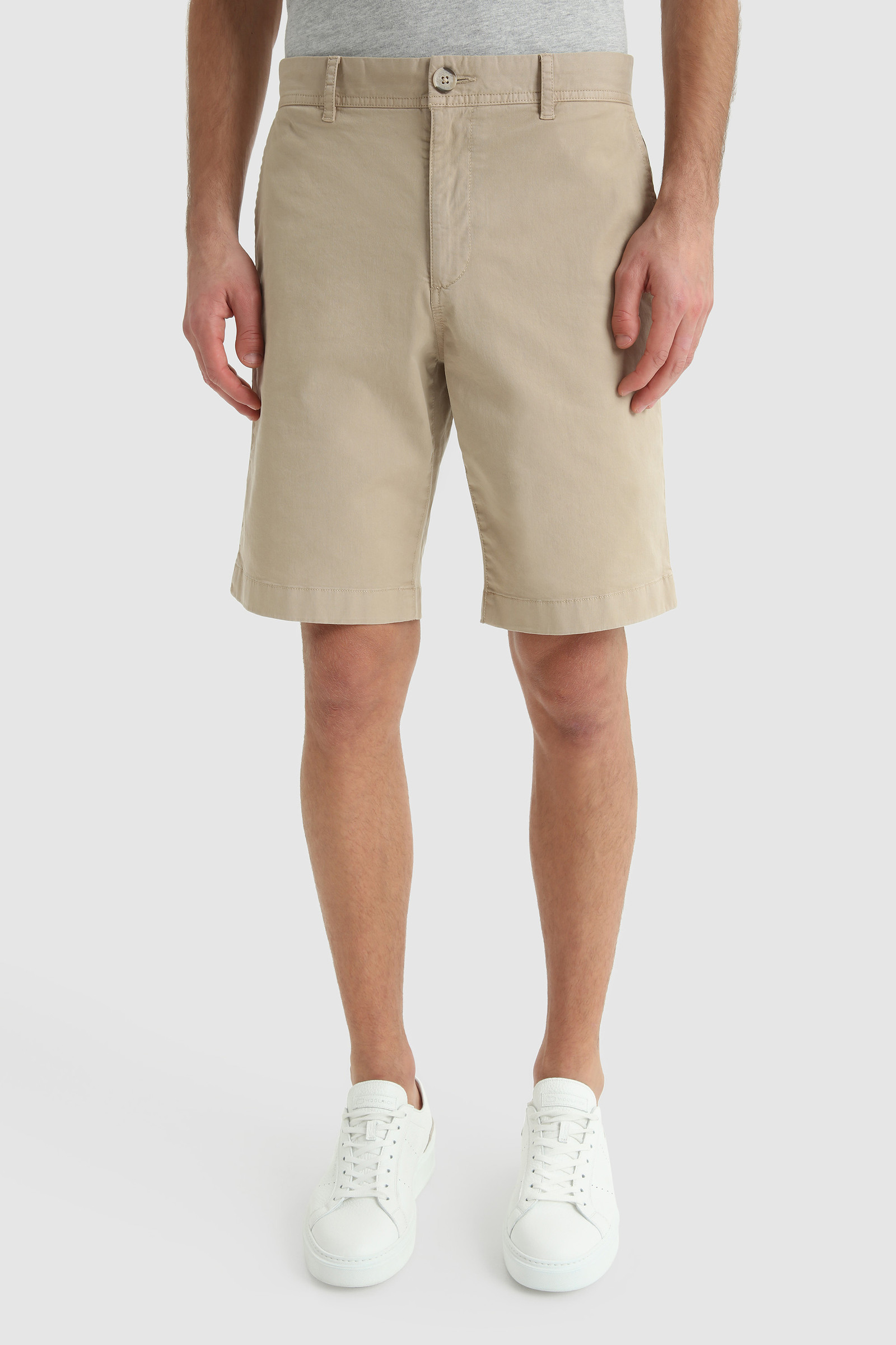 Short chino teint en pièce beige | Woolrich