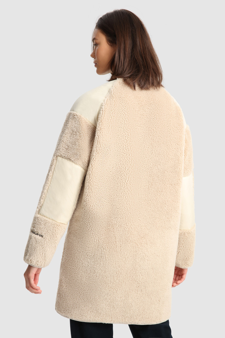 Terra pile fleece long jacket