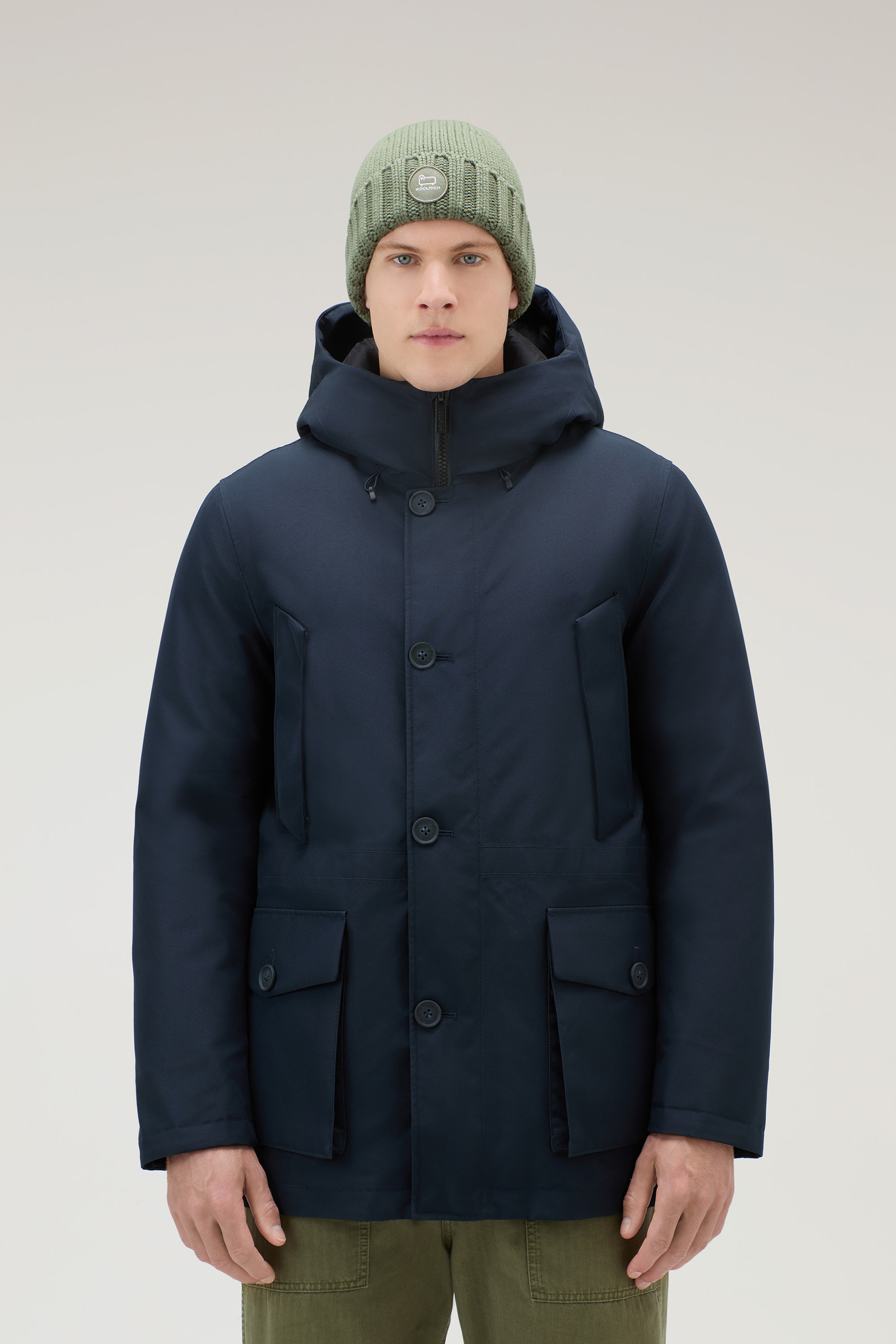 Mountain GORE-TEX Waterproof Parka with Hood Blue | Woolrich USA