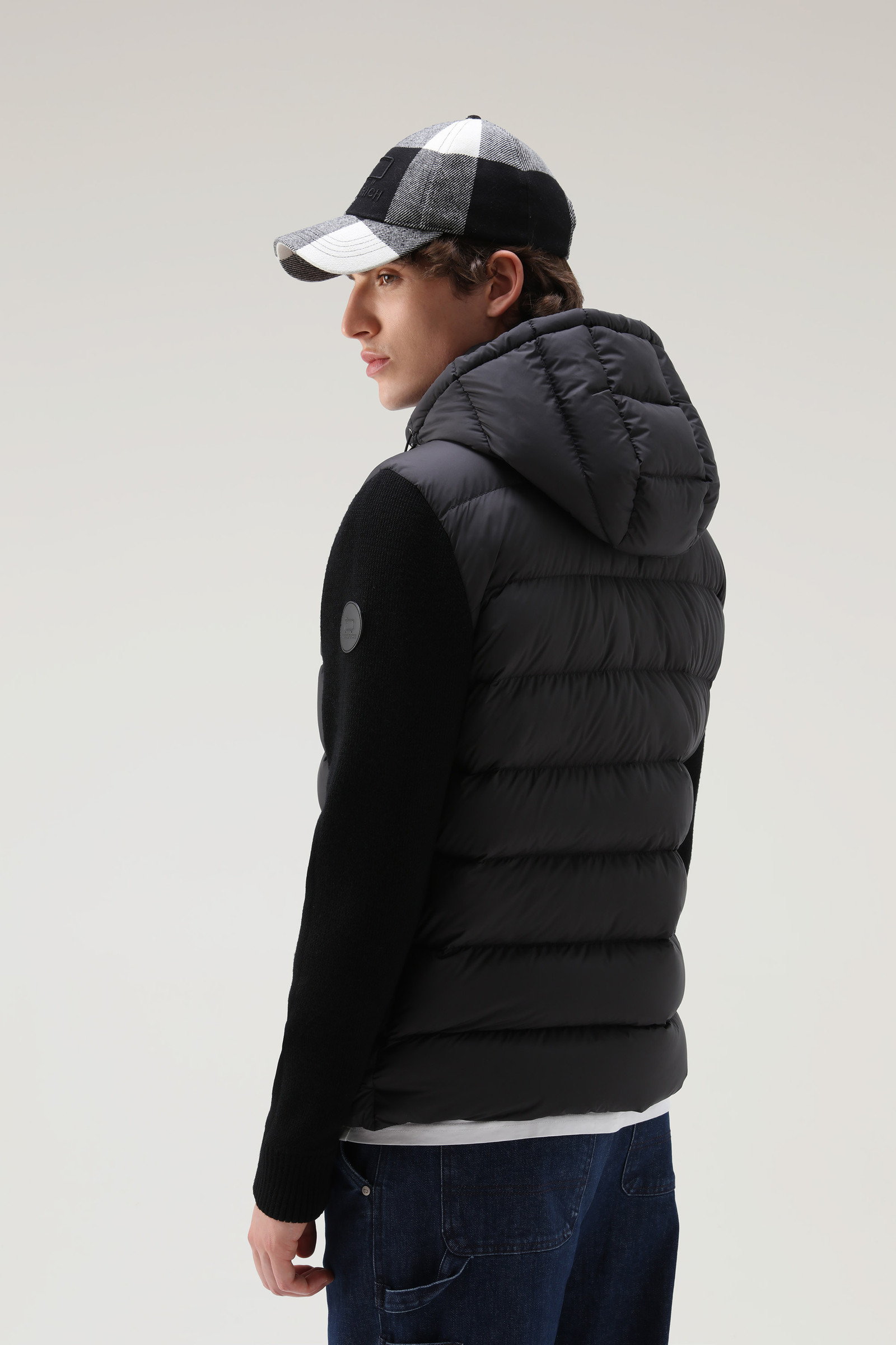 Sierra-Jacke mit Ärmeln aus Merinowolle und abnehmbarer Kapuze Schwarz photo 3 | Woolrich