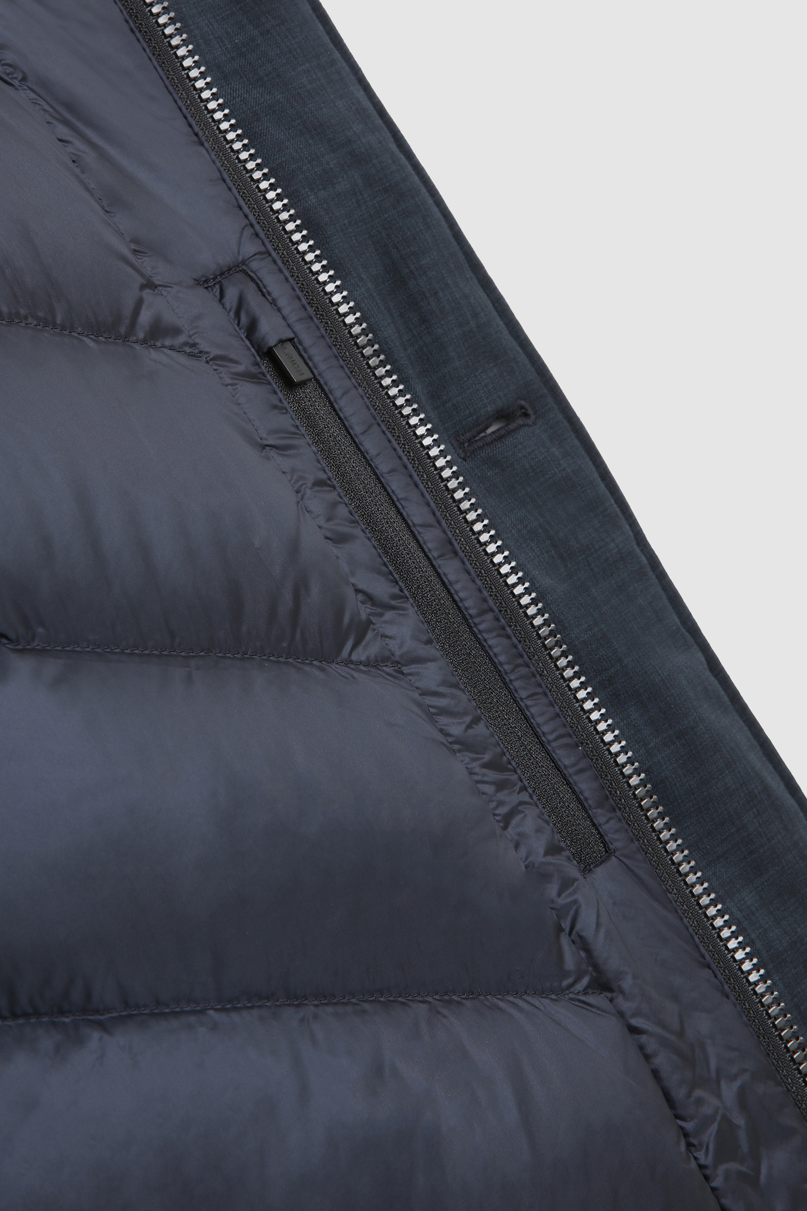 City Parka in High-Performance Wool Effect Fabric Blue photo 9 | Woolrich
