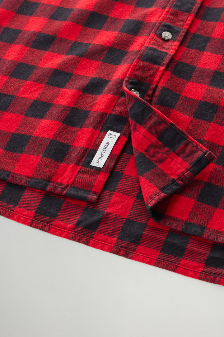 Traditional Flannel Check Shirt Red photo 8 | Woolrich