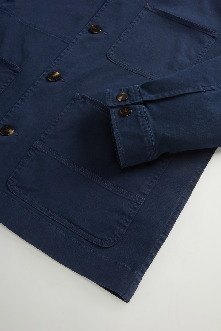 Giacca a camicia Chore tinta in capo in twill di cotone Blu photo 7 | Woolrich