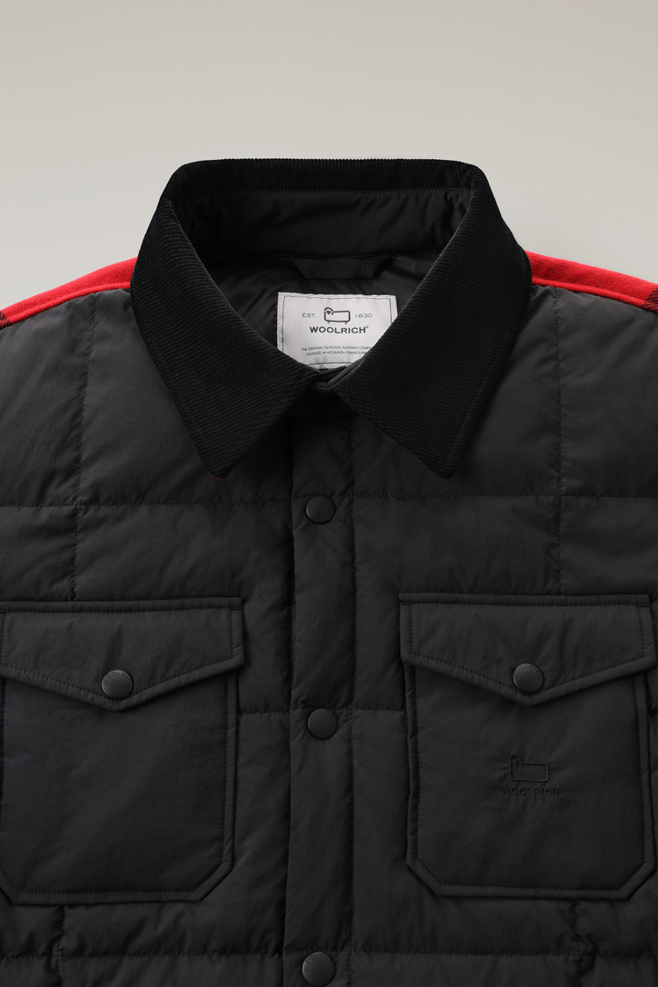 Padded Heritage Terrain Overshirt in Taslan Nylon Black photo 2 | Woolrich