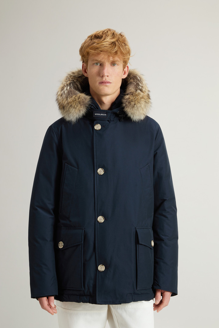 Arctic Anorak in Ramar Cloth with Detachable Fur Blue photo 1 | Woolrich