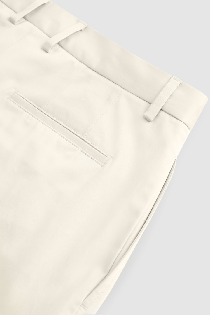 High-waist stretch cotton pant