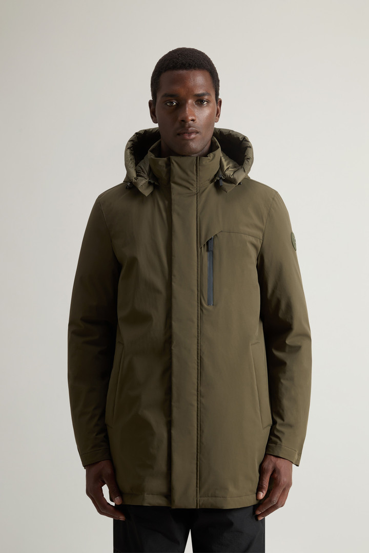 Mountain Parka in Stretch Nylon Green photo 1 | Woolrich