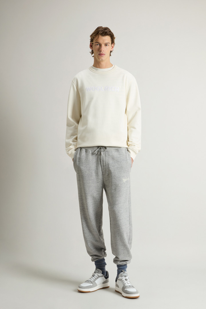 Pantalon en pur coton mouliné molletonné Gris photo 1 | Woolrich