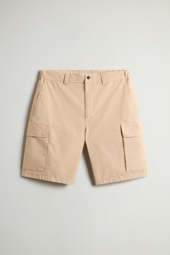 Garment-Dyed Cargo Short in Pure Cotton Beige photo 1 | Woolrich