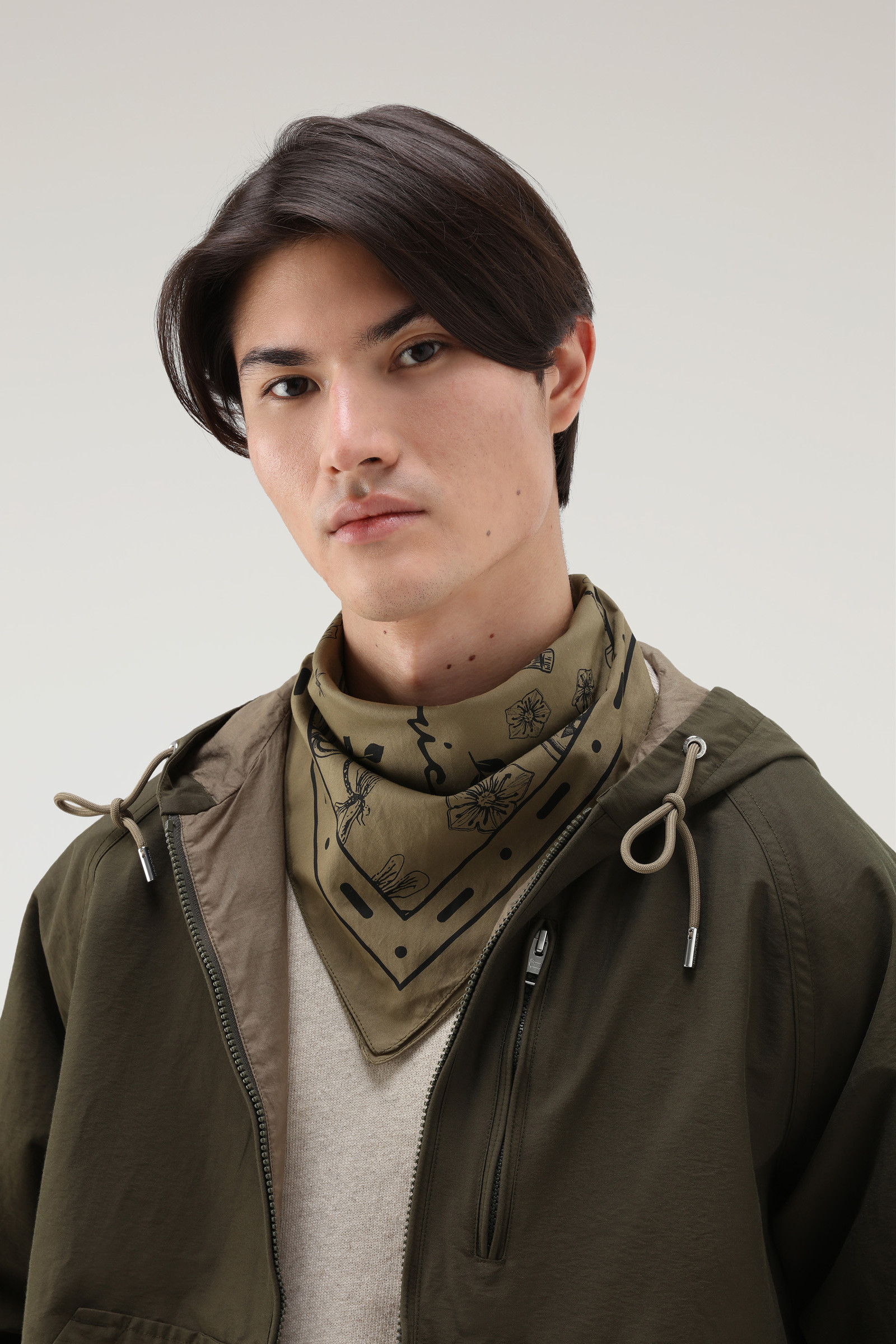 Bandana Roadtrip in puro cotone con stampa verde photo 4 | Woolrich