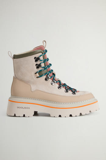 Bottines Trekker en cuir Beige | Woolrich