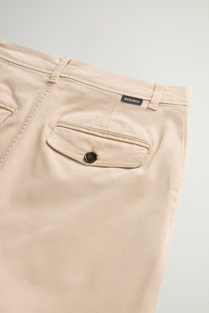 Garment-dyed Chino Pants in Stretch Cotton Beige photo 7 | Woolrich