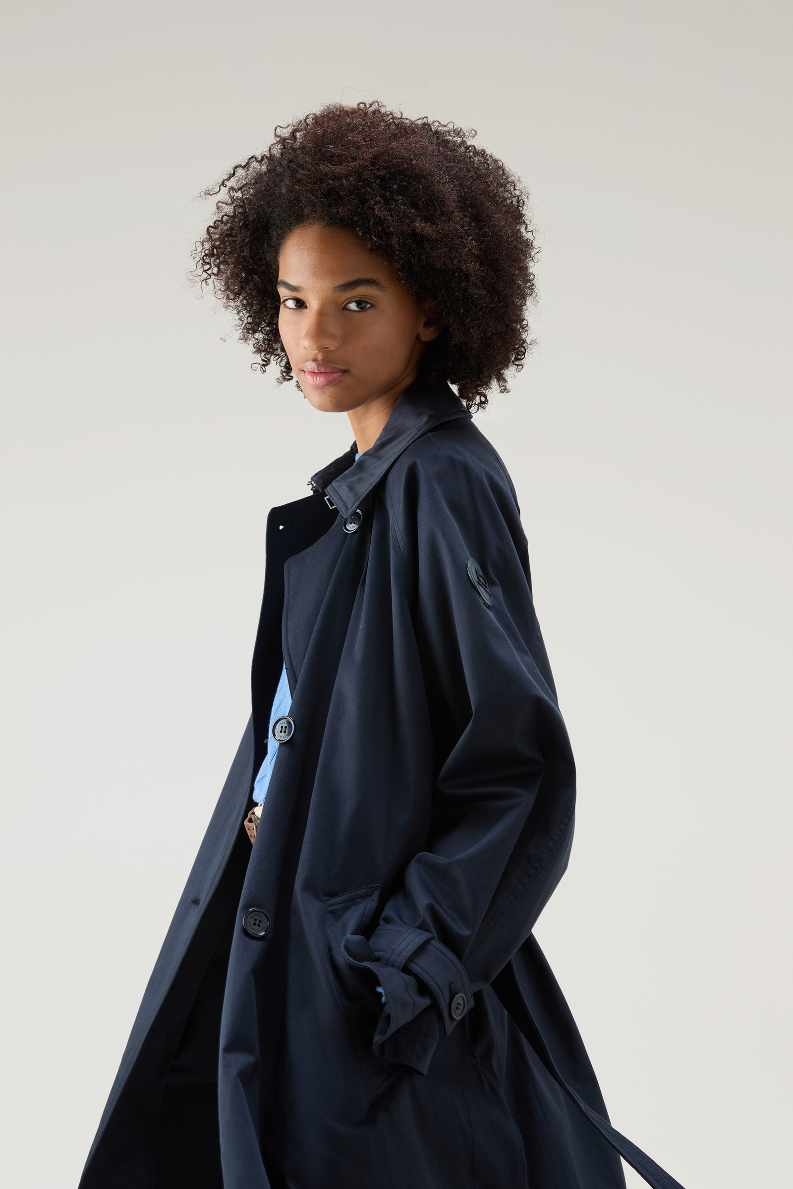 Trenchcoat Lakeside aus Baumwolle blau photo 4 | Woolrich
