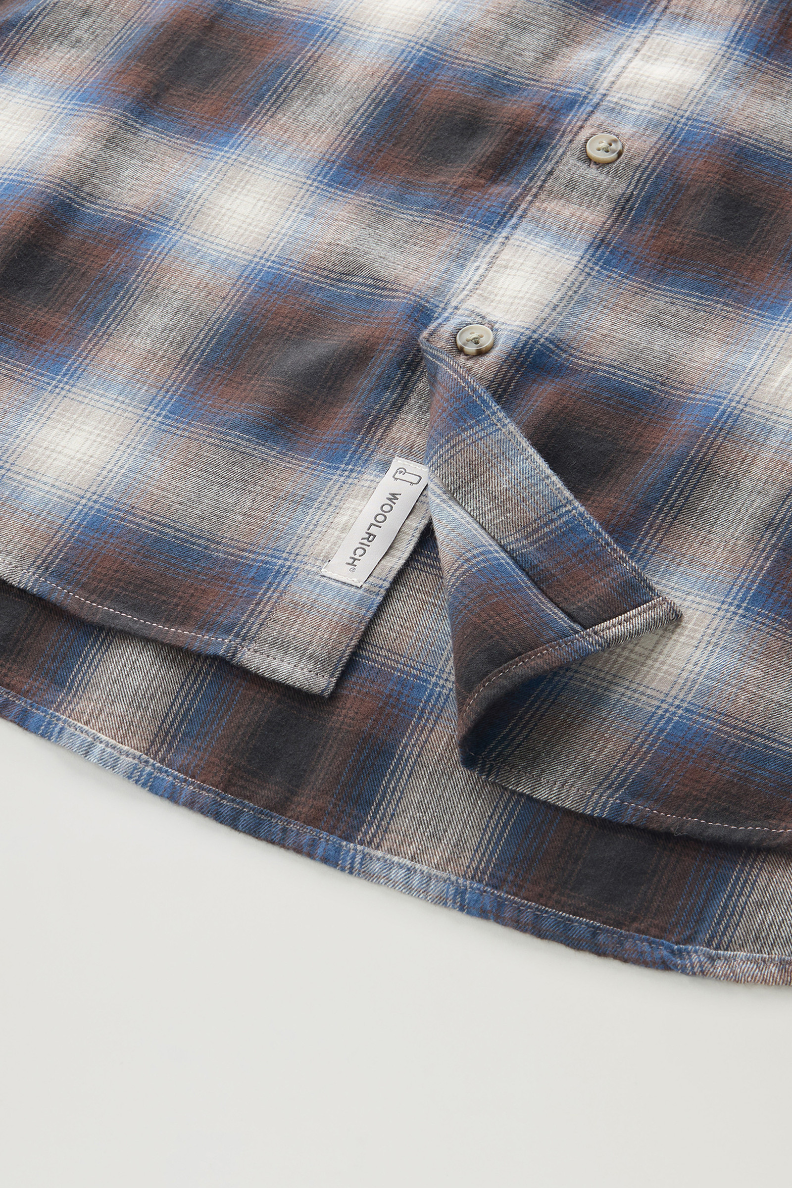 Madras Plaid Shirt in Lightweight Flannel Grey photo 8 | Woolrich