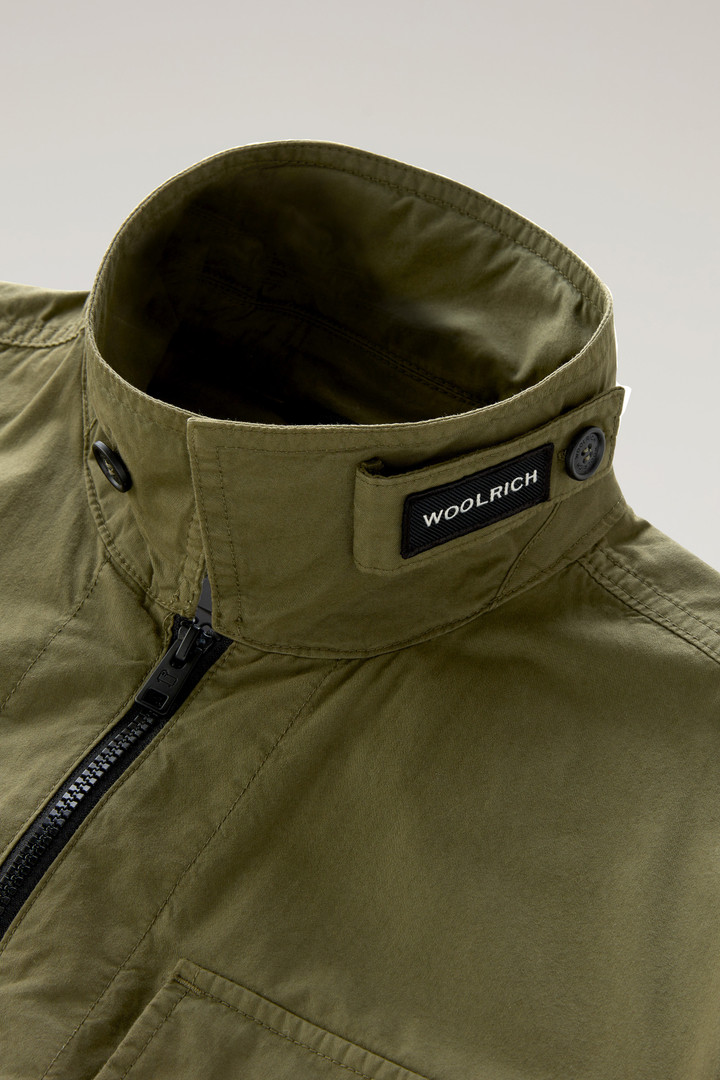 Garment-Dyed Overshirt in Pure Cotton Green photo 8 | Woolrich