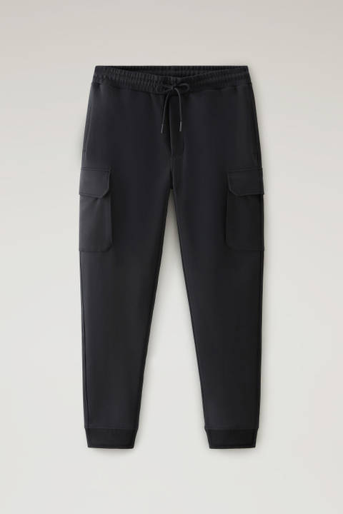 Sweatpants in Stretch Cotton Blend Black photo 2 | Woolrich