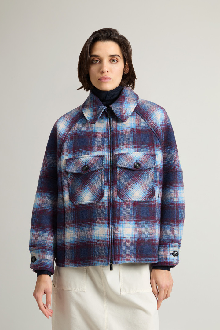 Overshirt in Recycled Manteco Italian Wool-Blend Fabric Multicolor photo 1 | Woolrich