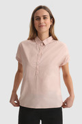 Poplin Henley blouse