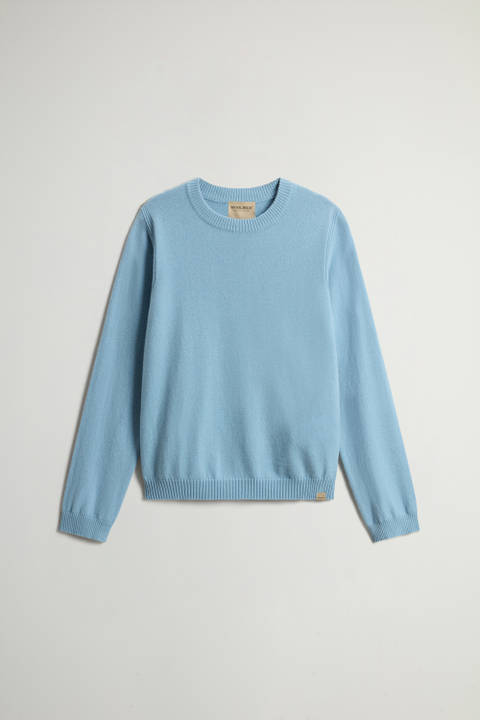 Pure Cashmere Sweater with Boat Neck Blue photo 2 | Woolrich