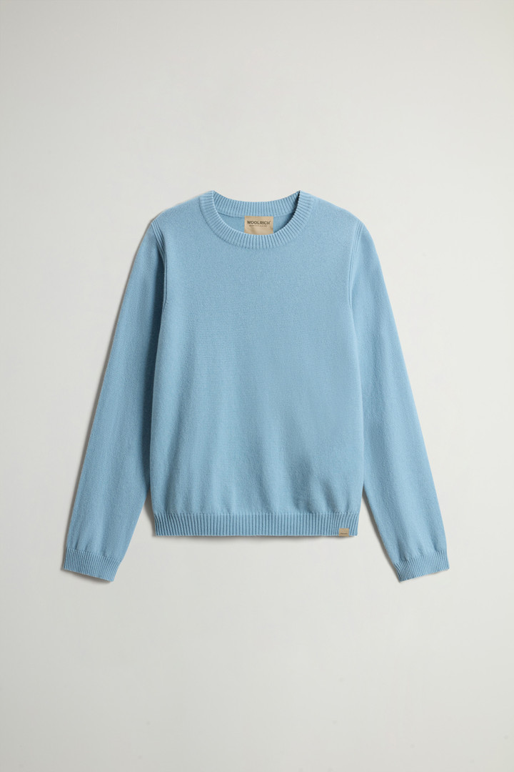 Pure Cashmere Sweater with Boat Neck Blue photo 5 | Woolrich