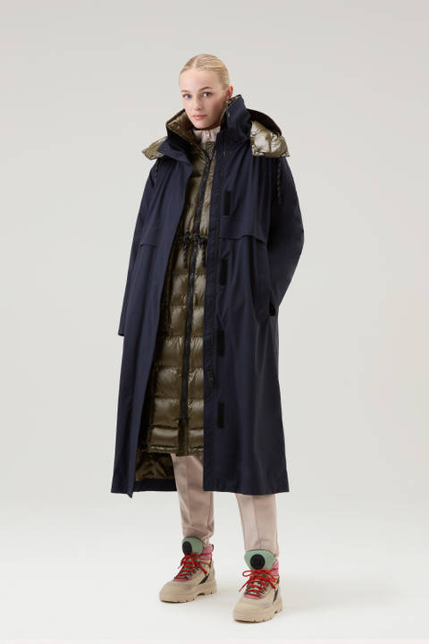 3-in-1 Coat with Detachable Hood and Quilted Jacket Blue | Woolrich