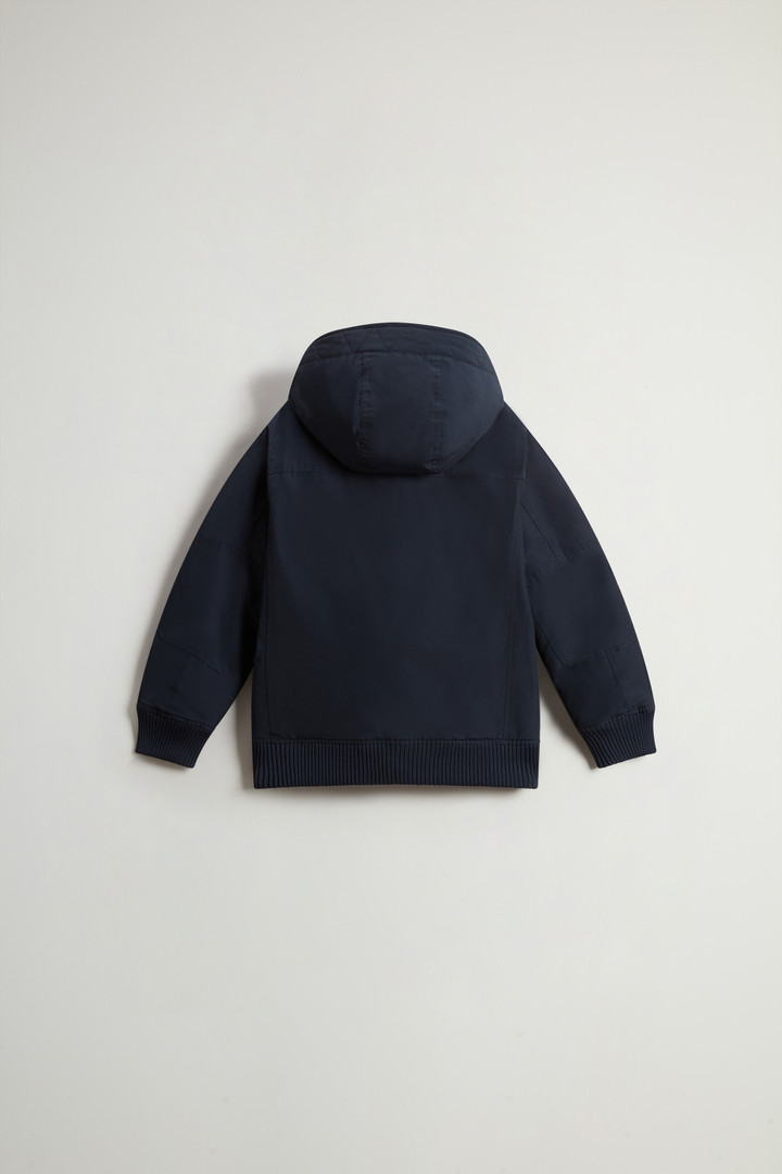 Boys’ Polar Bomber Jacket in Ramar Cloth Blue photo 2 | Woolrich