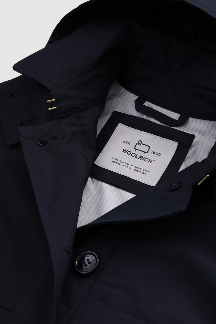 Trench da bambina in Stretch Twill blu photo 4 | Woolrich