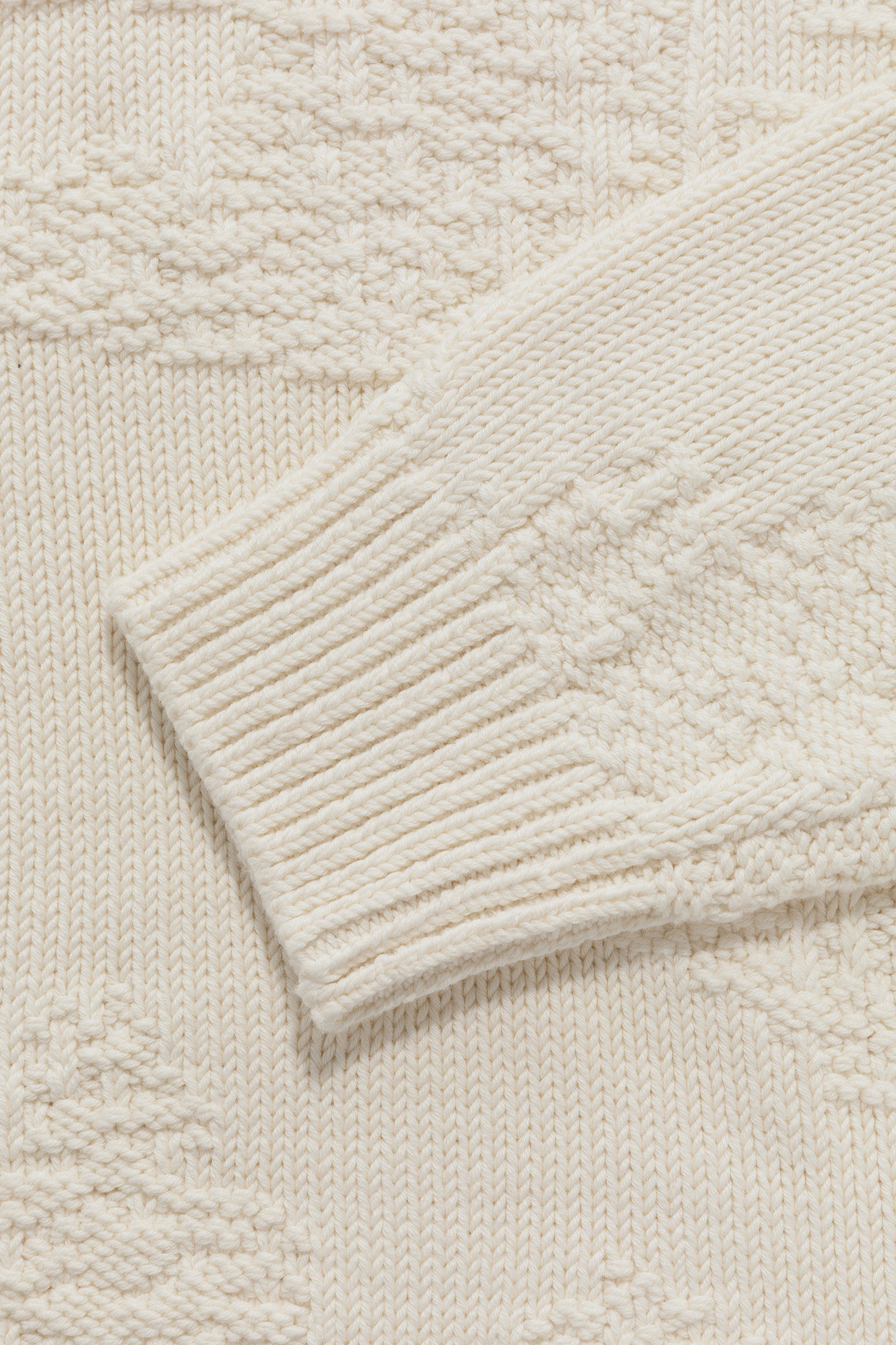 Cotton Blend Crewneck Sweater - Aimé Leon Dore / Woolrich White photo 3 | Woolrich