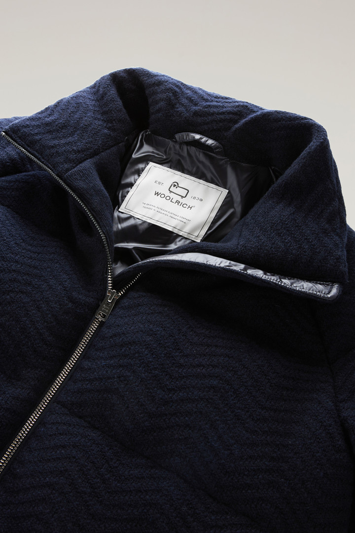 Down Jacket in Italian Wool Blend Blue photo 2 | Woolrich