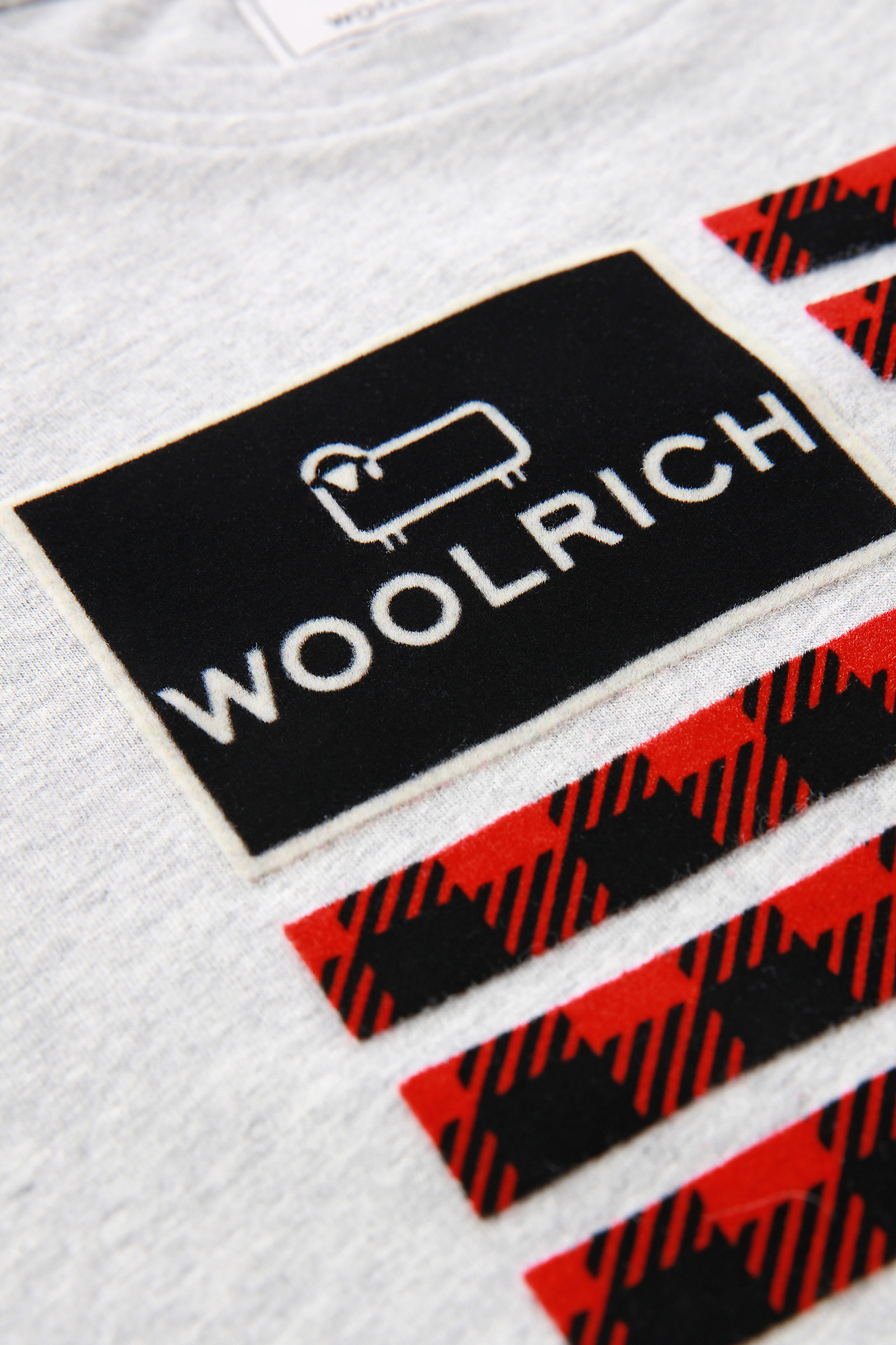 T-shirt Flag en coton à manches longues pour garçon grey photo 4 | Woolrich